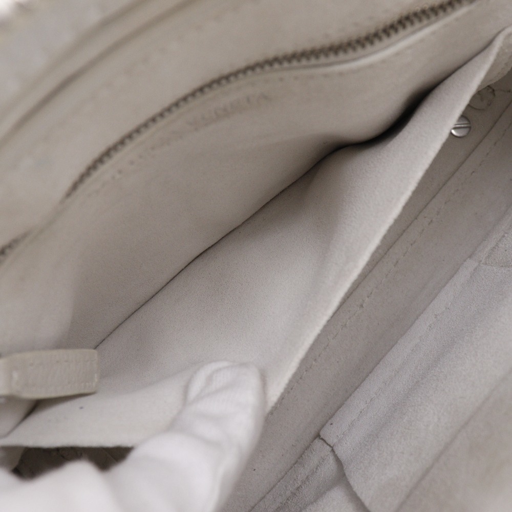 BOTTEGA VENETA White Leather Intrecciato Bag - Picture 7 of 16
